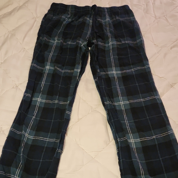 Old Navy Plaid Pajama Pants - Black and Blue - Picture 1 of 4